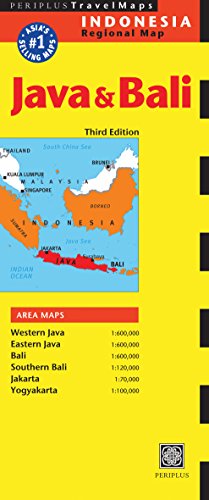 Java & Bali Travel Map Third Edition (Periplus Maps)