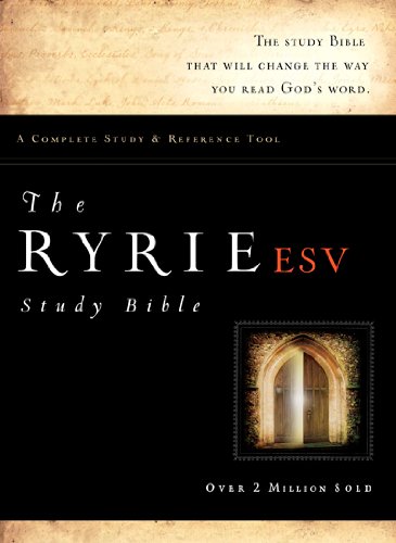 The Ryrie ESV Study Bible Genuine Leather Burgundy Red Letter Indexed (Ryrie Study Bible ESV Version)