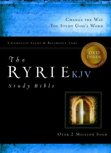 Ryrie Study Bible-KJV [With DVD]: Burgundy, Bonded Leather, Red Letter, Indexed, Ribbon Marker