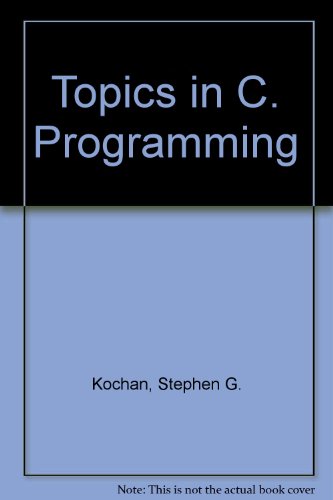 Topics in C. Programming