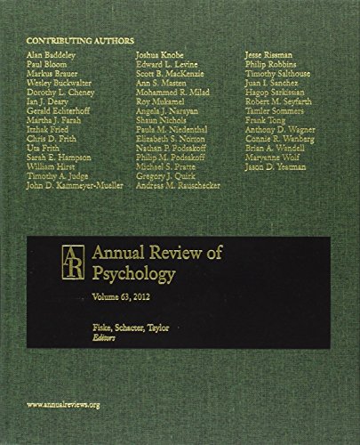 Annual Review of Psychology 2012