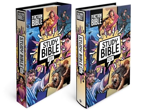 The Action Bible Study Bible ESV, Hardcover, Full Color