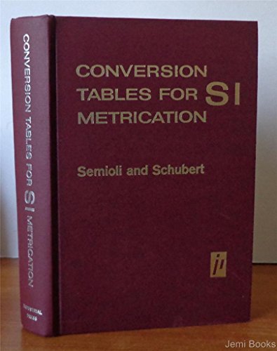 Conversion Tables for Si Metrication