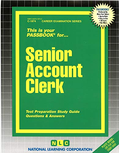 Senior Account Clerk(Passbooks) (Career Examination Series)
