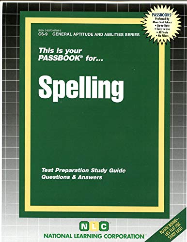CIVIL SERVICE SPELLING: Passbooks Study Guide