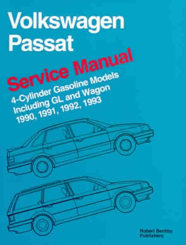 Volkswagen Passat: Service Maual 1990, 1991, 1992, 1993 : 4-Cylinder Gasoline Models Including Gl and Wagon