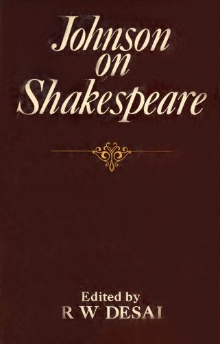 Johnson On Shakespeare ? Johnson