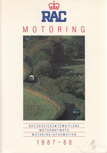 RAC Motoring - RAC Services - Town Plans - Motorway Maps - Motoring Information 1987-88