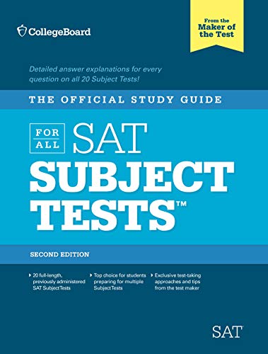 The Official Study Guide for All SAT Subject Tests, w. 2 Audio-CDs (REAL SATS)