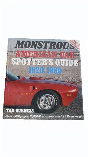Monstrous American Car Spotter's Guide 1920-1980/110383Ap
