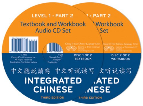 Integrated Chinese Level 1 Textbook and Workbook Audio CD Set