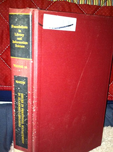 Issues in Personnel Management in Academic Libraries