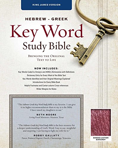 Hebrew-Greek Key Word Study Bible: King James Version, Bonded Burgundy
