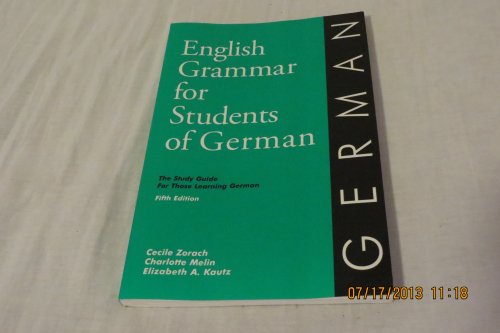 English Grammar for Students of German (English Grammar Series)