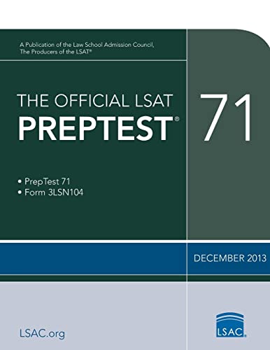 The Official LSAT Preptest 71: (dec. 2013 LSAT): December 2013
