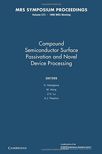 Compound Semiconductor Surface Passivation and Novel Device Processing: Volume 573 (MRS Proceedings)