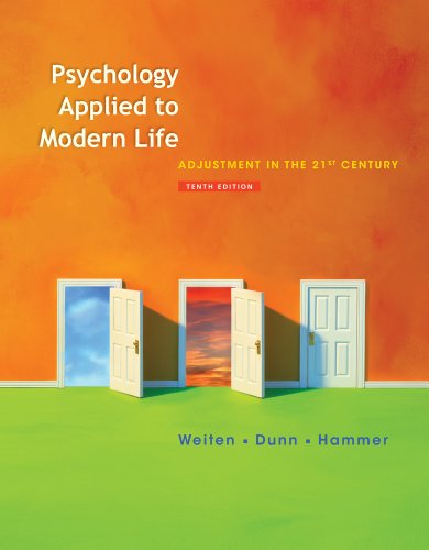 Bundle: Psychology Applied to Modern Life: Adjustment in the 21st Century, 10th + WebTutor™ ToolBox for Blackboard Printed Access Card