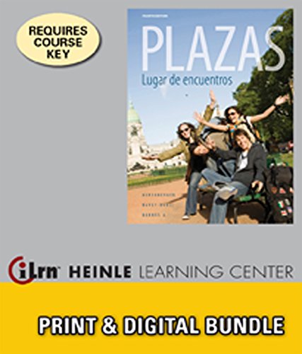 Bundle: Plazas, 4th + iLrn Heinle Learning Center Printed, 3 terms (18 months) Access Card