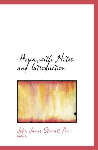 Hosea,with Notes and Introduction