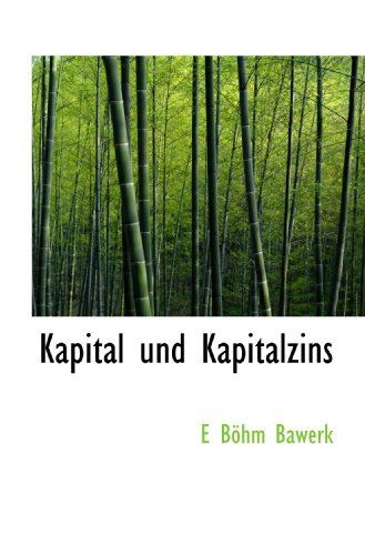 Kapital und Kapitalzins