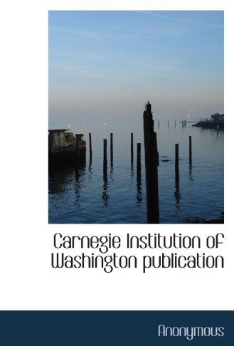 Carnegie Institution of Washington publication