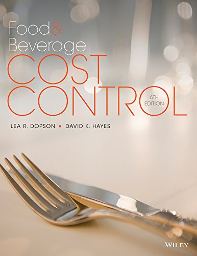 Food and Beverage Cost Control, 6e + WileyPLUS Learning Space Registration Card