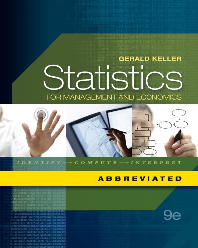 Bundle: Statistics for Management and Economics, Abbreviated Edition (with Printed Access Card), 9th + Aplia Printed Access Card + Aplia Edition Sticker