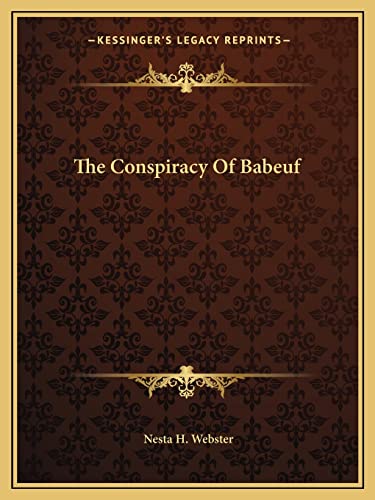 The Conspiracy Of Babeuf