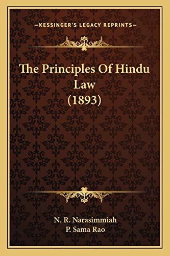 The Principles Of Hindu Law (1893)