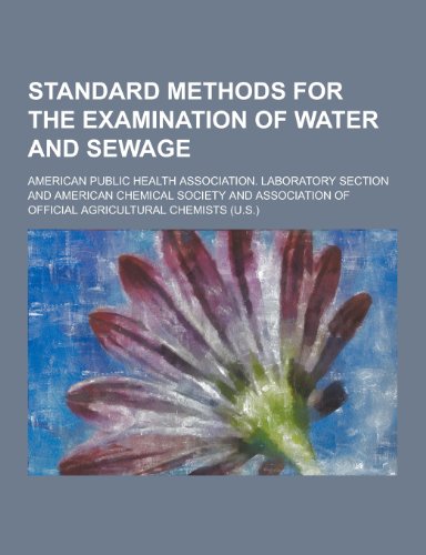 Standard Methods for the Examination of Water and Sewage