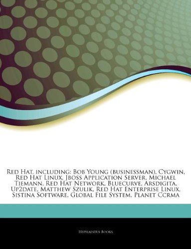 Articles on Red Hat, Including: Bob Young (Businessman), Cygwin, Red Hat Linux, Jboss Application Server, Michael Tiemann, Red Hat Network, Bluecurve,