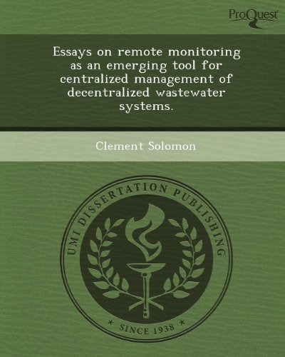Essays on Remote Monitoring as an Emerging Tool for Centralized Management of Decentralized Wastewater Systems