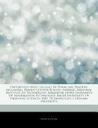 Articles on Universities and Colleges in Himachal Pradesh, Including: Bishop Cotton School (Shimla), National Institute of Technology, Hamirpur, Jaype