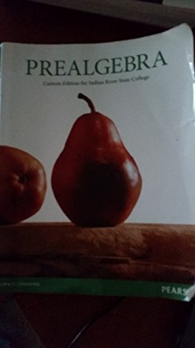 Prealgebra, Custom Edition for Indian River State College