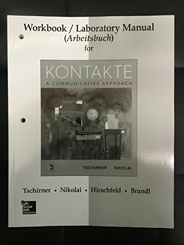 Workbook/Laboratory Manual for Kontakte