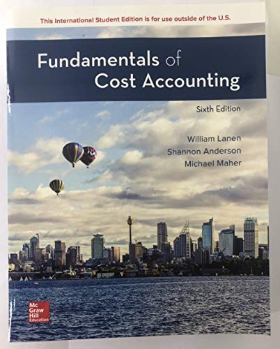 ISE Fundamentals of Cost Accounting