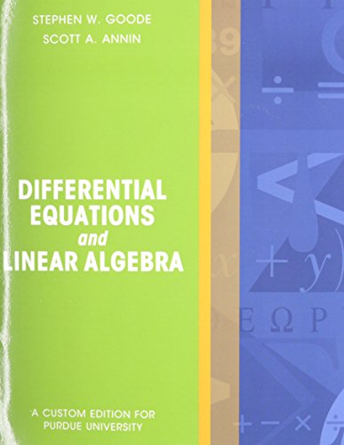 Differential Equations and Linear Algebra Package Purdue University