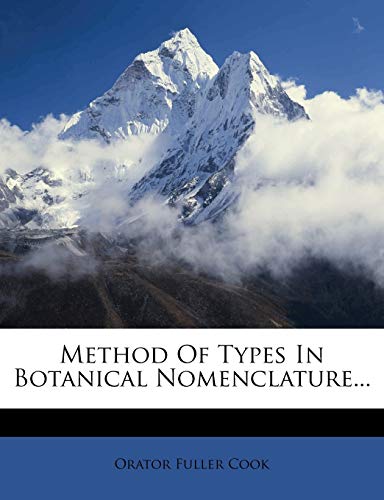 Method of Types in Botanical Nomenclature...