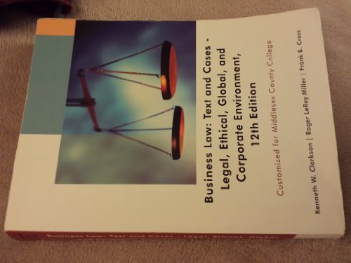 The Legal Environment of Business: Text & Cases