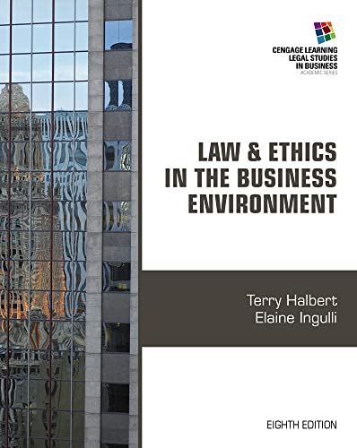 Law & Ethics in the Business Environment