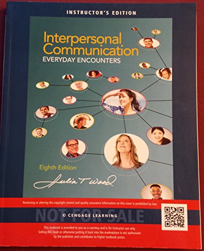 Interpersonal Communication: Everyday Encounters