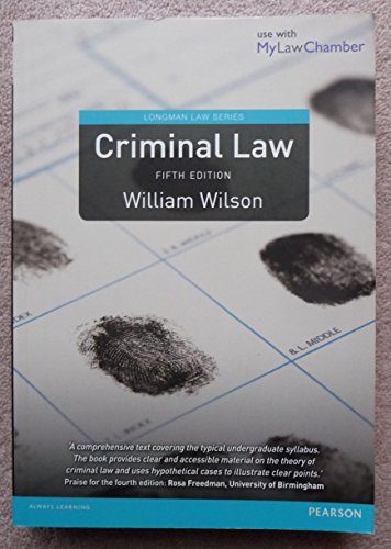 Criminal Law (Longman Law Series)