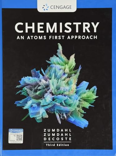 Chemistry: An Atoms First Approach