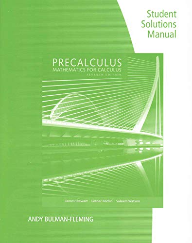 Precalculus: Mathematics for Calculus