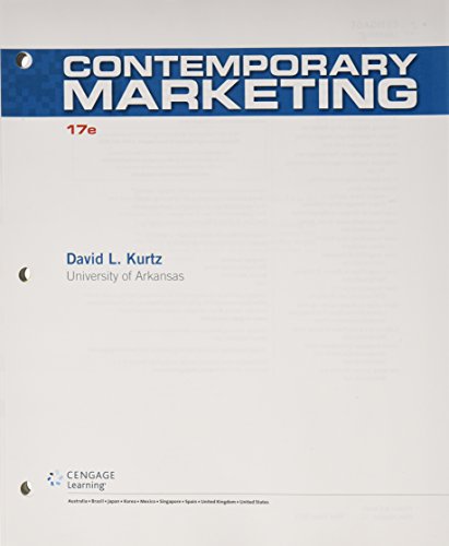 Bundle: Contemporary Marketing, Loose-leaf Version, 17th + MindTap Marketing, 1 term (6 months) Printed Access Card