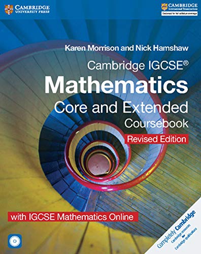 Cambridge IGCSE® Mathematics Core and Extended Coursebook with CD-ROM and IGCSE Mathematics Online Revised Edition (Cambridge International IGCSE)