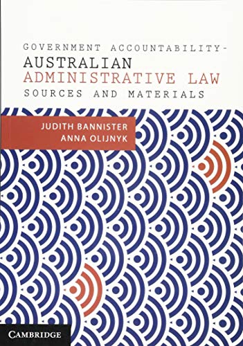 Government Accountability Sources and Materials: Australian Administrative Law