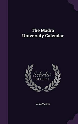 The Madra University Calendar