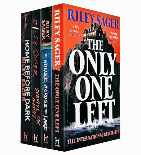 Riley Sager 4 Books Collection Set (Home Before Dark, Survive The Night, The House Across The Lake & The Only One Left)