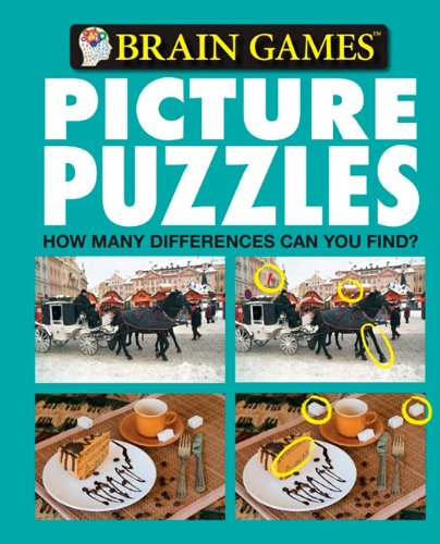 Brain Games Picture Puzzle: How Many Differences Can You Find (teal cover)